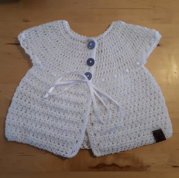 Crochet Baby Cardigan👶 | ♡0-3 M | Brand New♡ - Picture 14 of 14